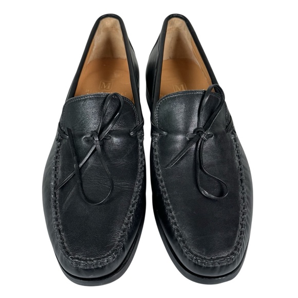 Bruno Magli Marino Loafers Shoes Luxury Italian Footwear Black Size 10M